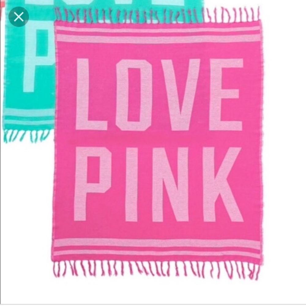 Pink VS beach towel