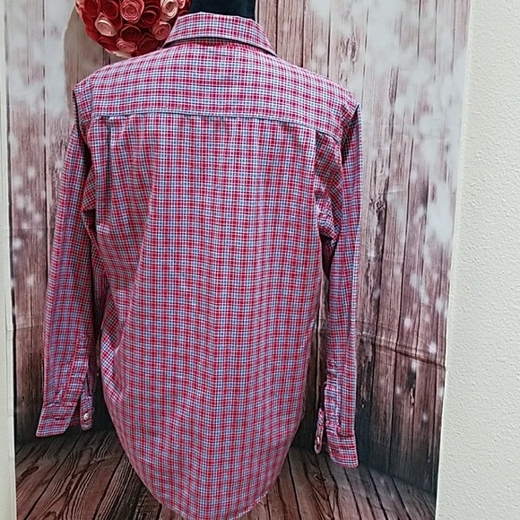 🔖LA FORM red & blue plaid shirt - Picture 2 of 8