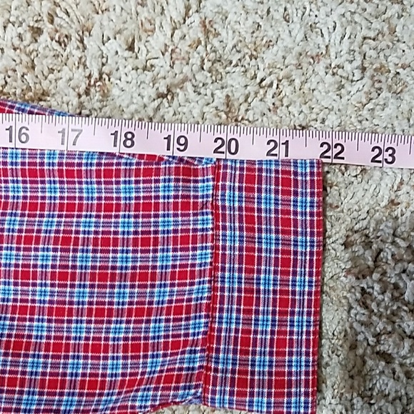🔖LA FORM red & blue plaid shirt - Picture 7 of 8