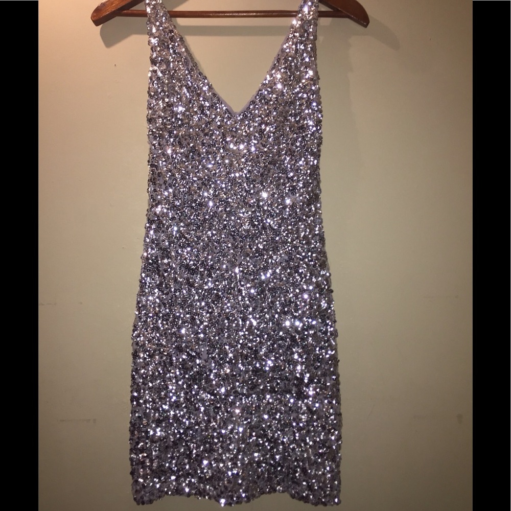 ✨ Silver Sequin Dress!