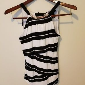 White House Black Market striped halter top