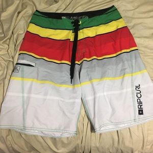 Rip Curl board shorts rasta