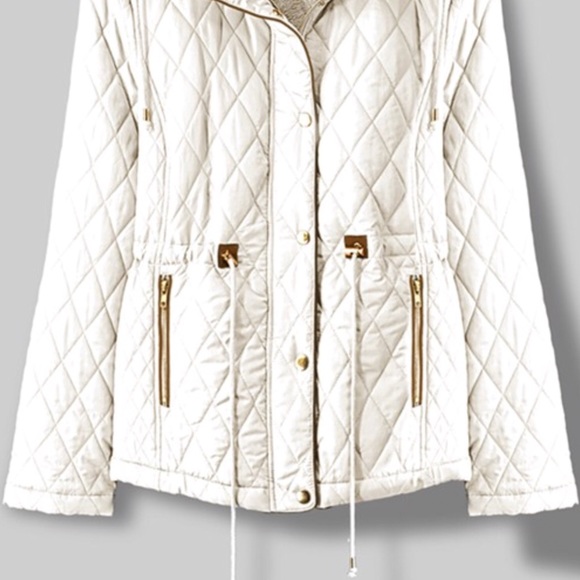  Winter White Quilted Jacket - Picture 5 of 8
