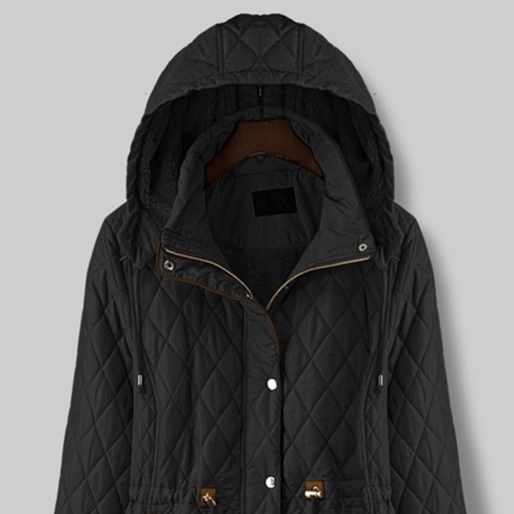  Black Quilted Jacket - Picture 6 of 8