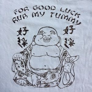 "For Good Luck, Rub My Tummy"Tee