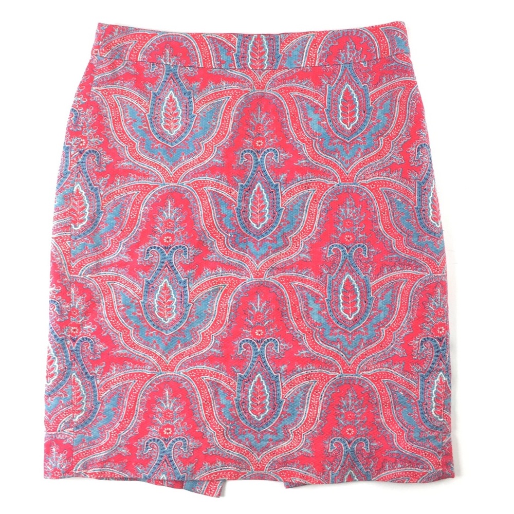 Sale • J. Crew • Paisley Pencil Skirt - Picture 2 of 6