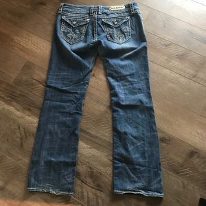 Rock revival easy boot stretch jeans medium wash