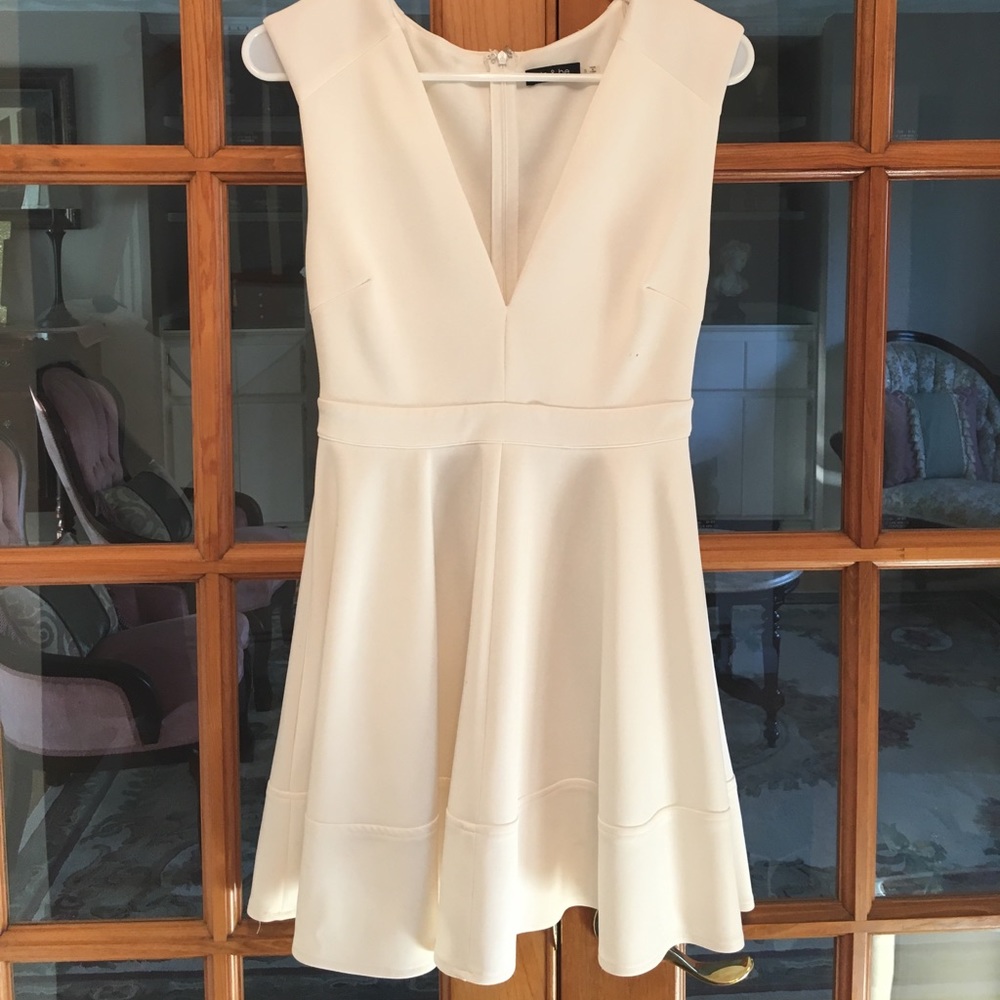 BOGO50%: White dress low cut