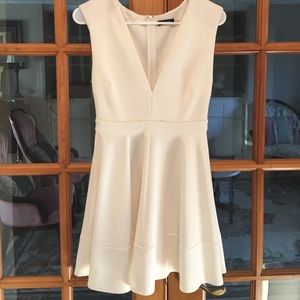 BOGO50%: White dress low cut