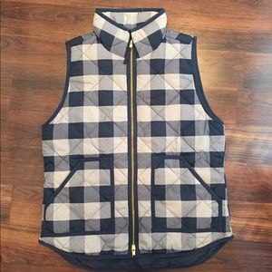 J crew Buffalo check excursion vest