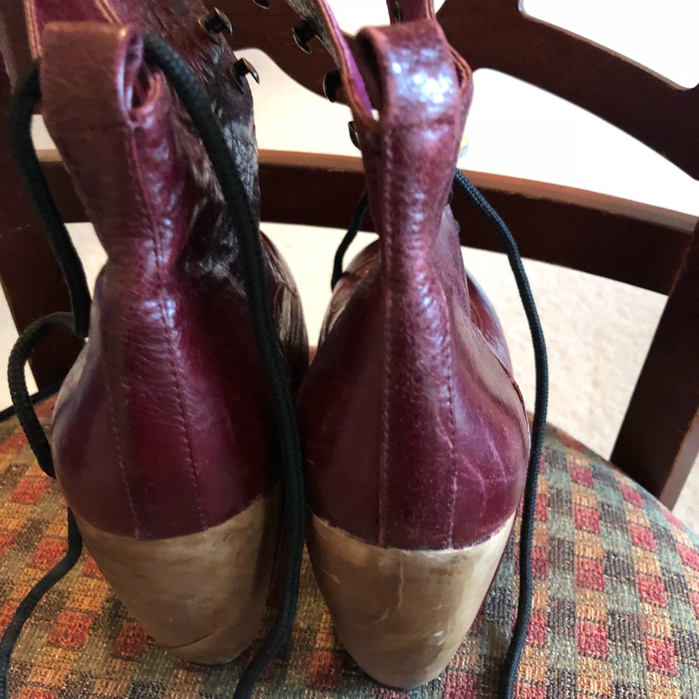 BURGUNDY AND PURPLE SHOES💕❤️👠