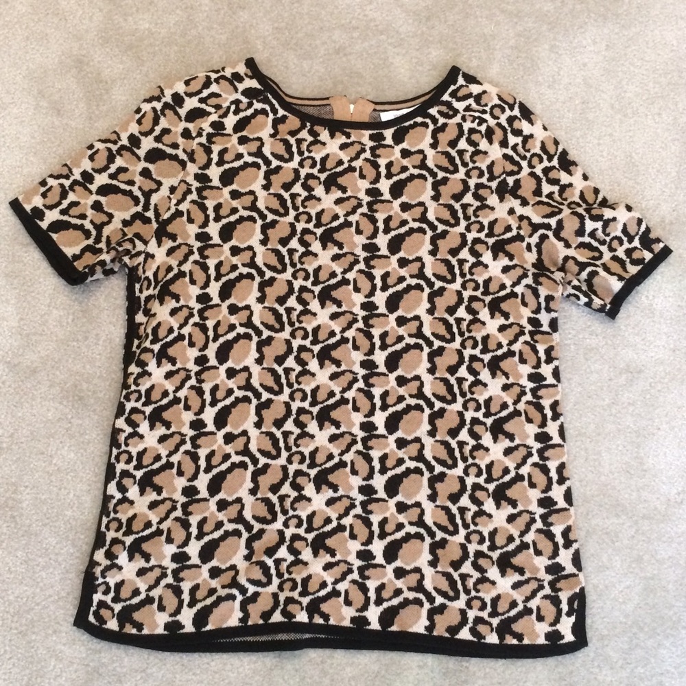 Joan Vaas Leopard Print Top