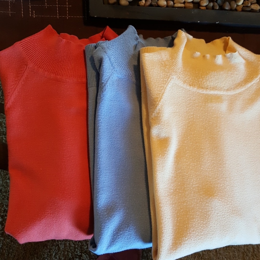 3 talbots long sleeves