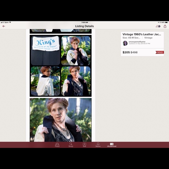 ❤️Beautiful 1960’s style white leather jacket - Picture 2 of 3