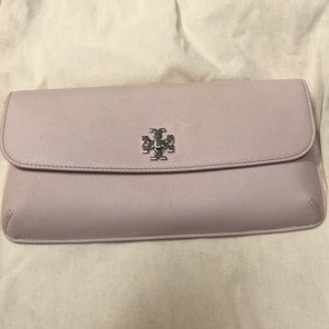 Nude Tory Burch Clutch