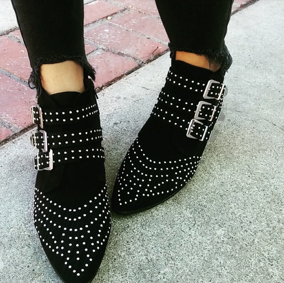 LAST PAIR!!//The Emma// Black studded bootie - Picture 3 of 8