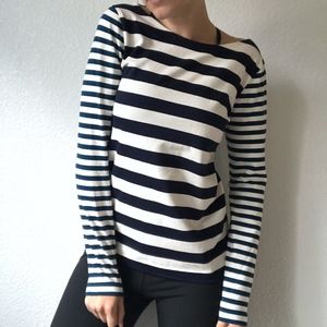 J.Crew Mix Stripe Bold Long Sleeve Shirt Size XS