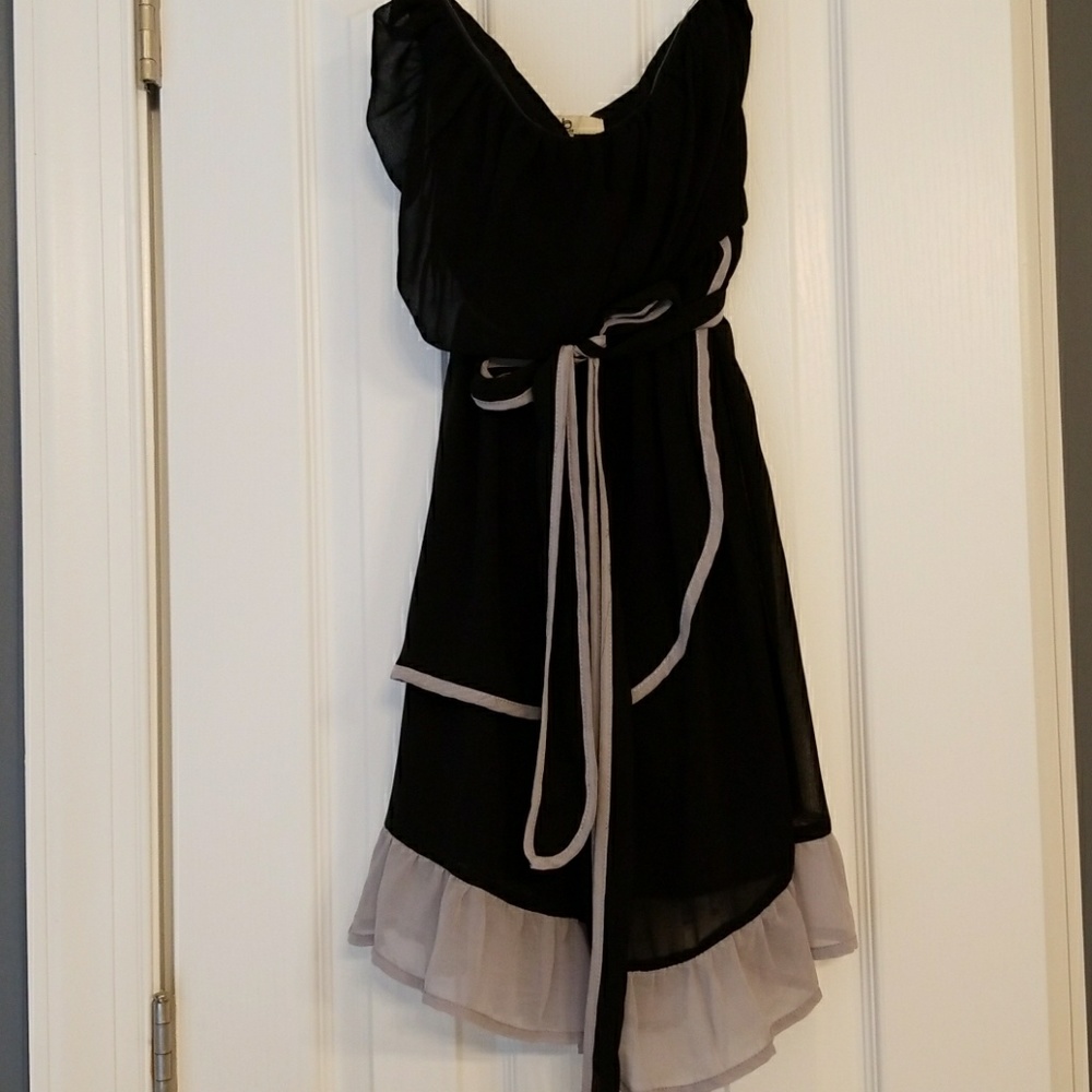 Black and Gray cocktail dress