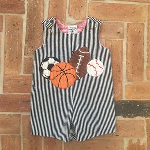 Mud pie baby shortall