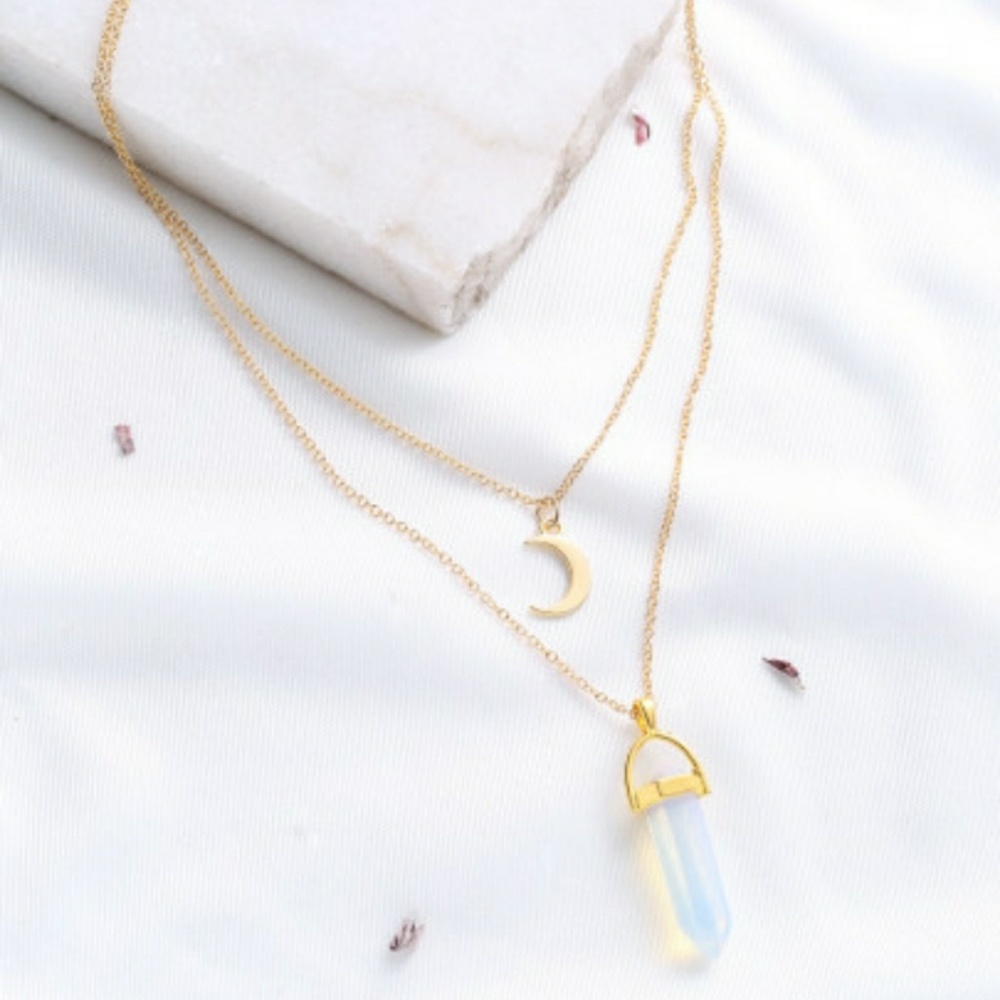 💥Moon Crystal necklace