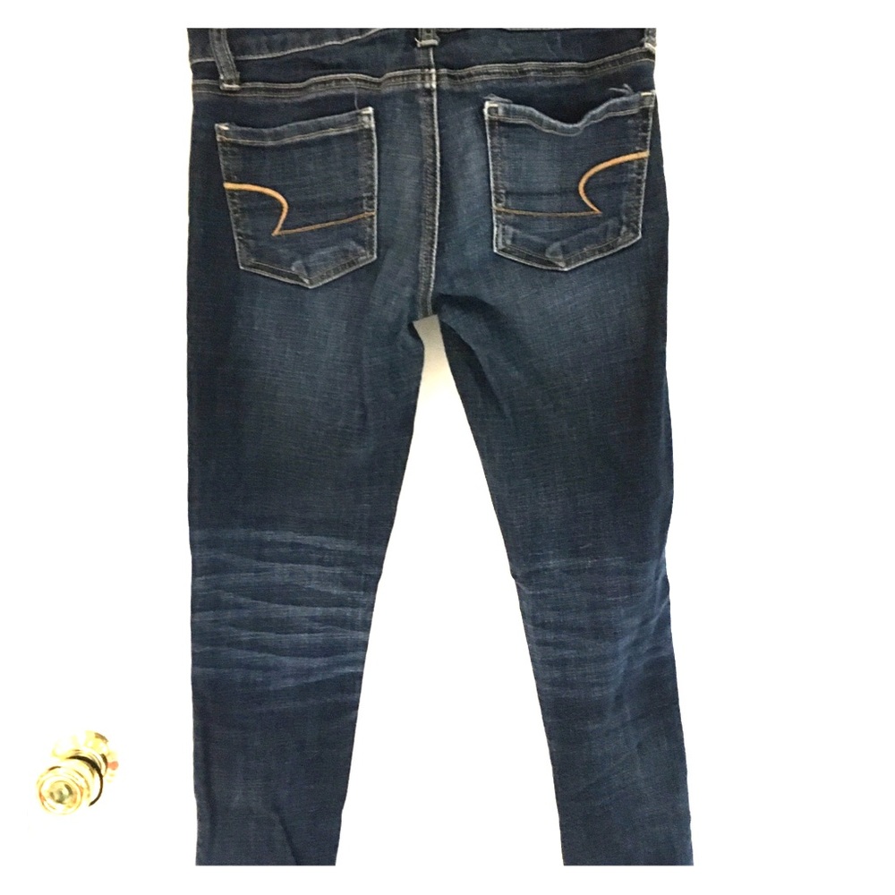 Short Dark Wash Skinny Jeans