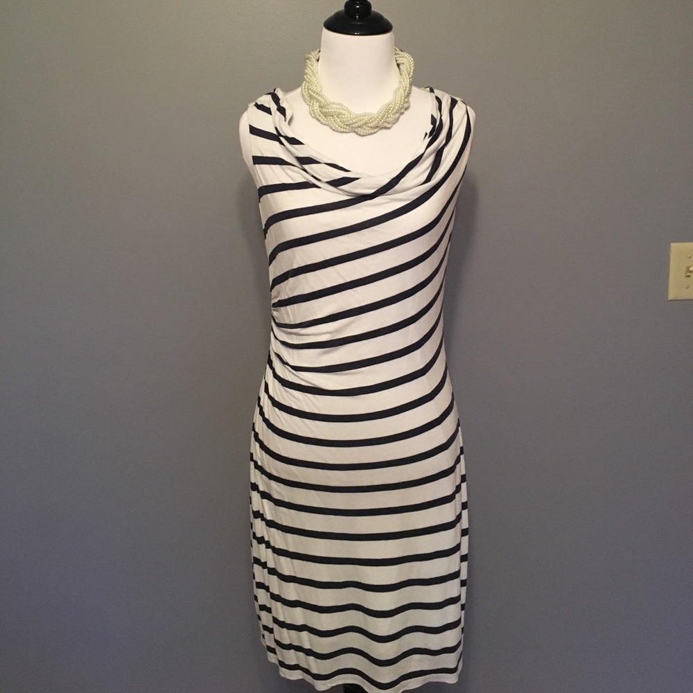 Loft striped cotton dress