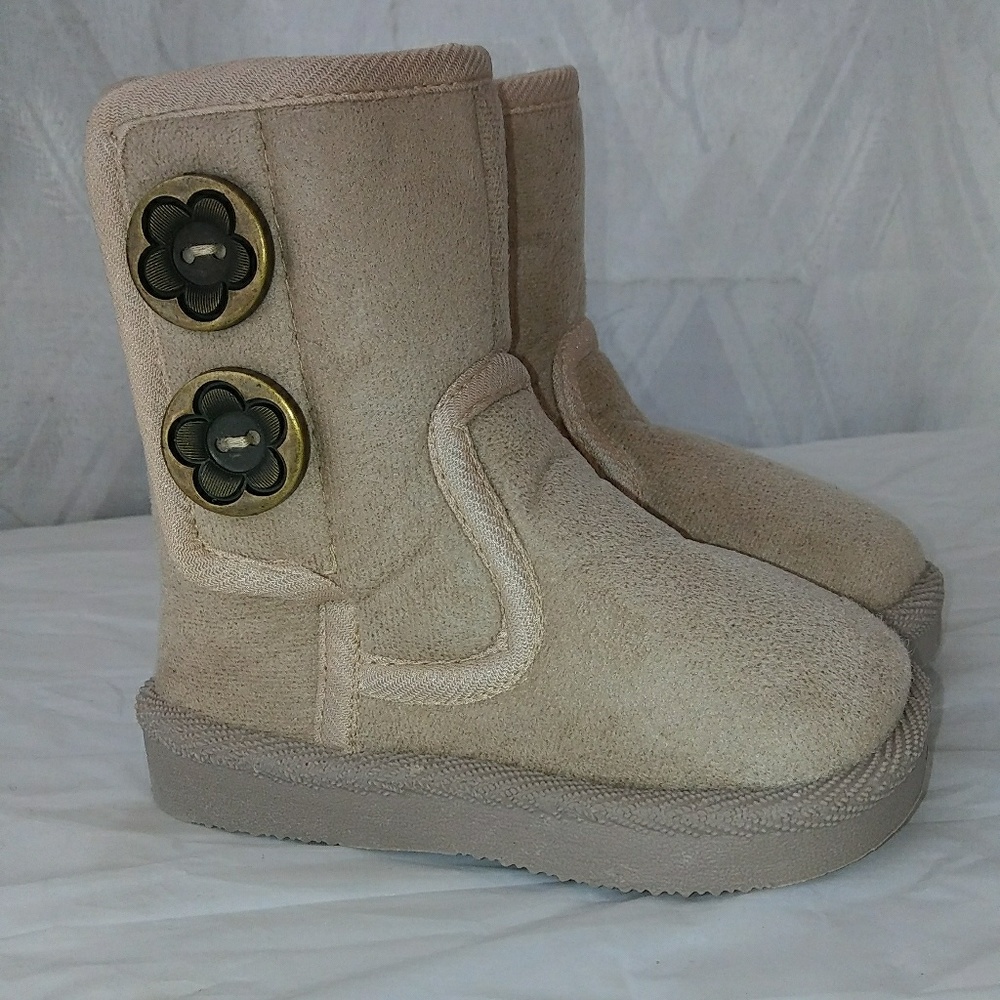 Infant Toddler Baby Faux Suede Flat Winter Boots