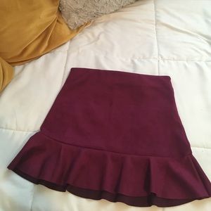 Maroon skirt