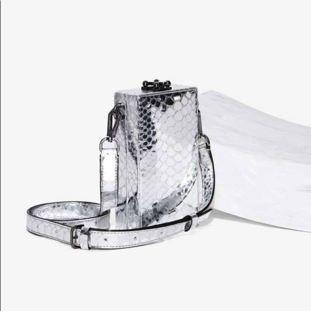 NASTYGAL Silver / Chrome Purse