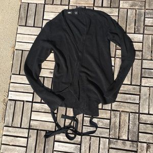Soft black Mossimo wrap sweater