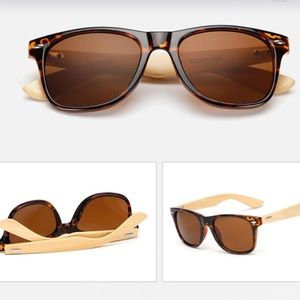 Polarized retro/vintage bamboo glasses
