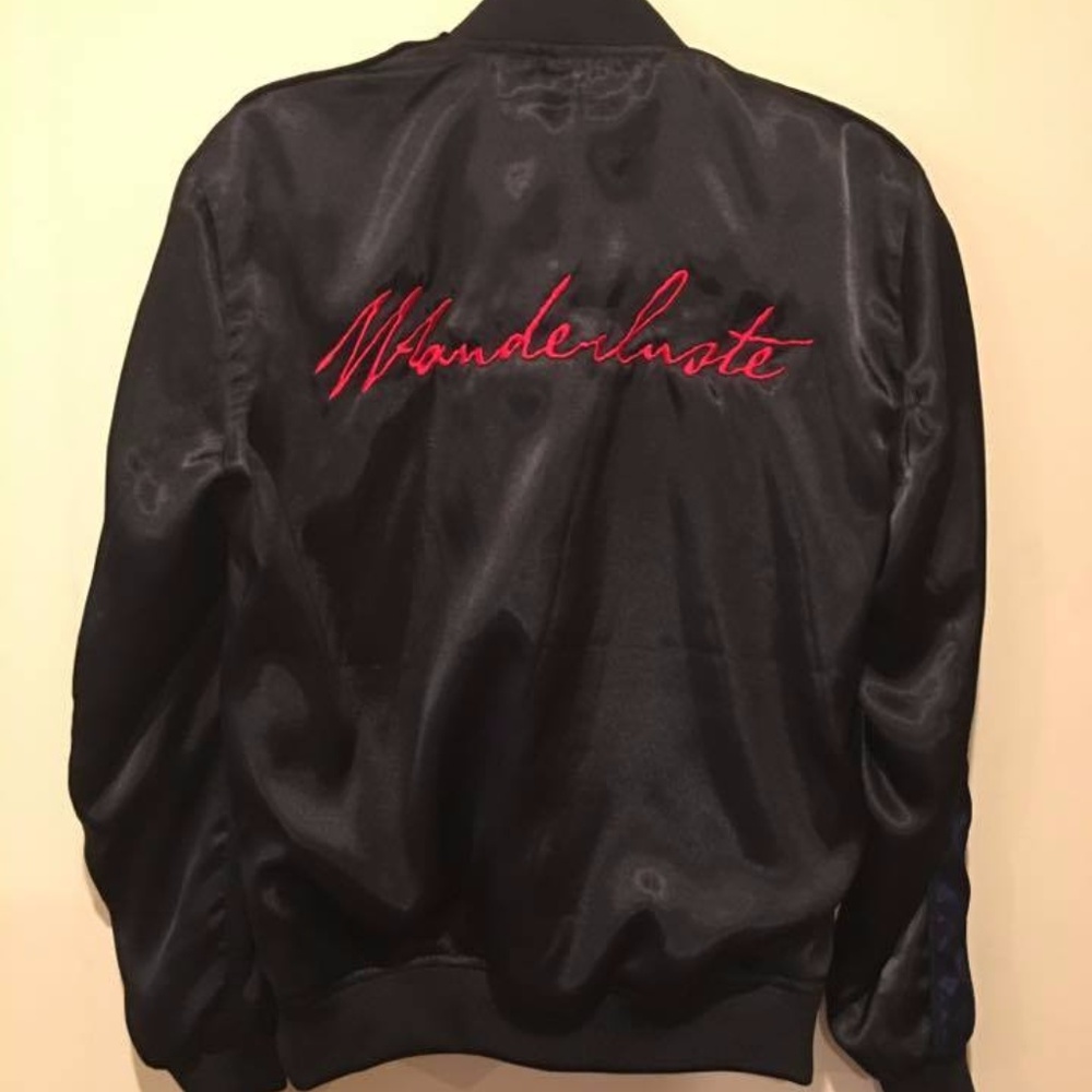 Wanderluste Night Rider Satin Bomber