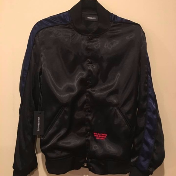 Wanderluste Night Rider Satin Bomber - Picture 4 of 6