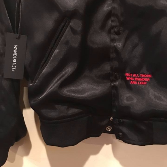 Wanderluste Night Rider Satin Bomber - Picture 5 of 6