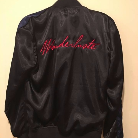 Wanderluste Night Rider Satin Bomber - Picture 3 of 6