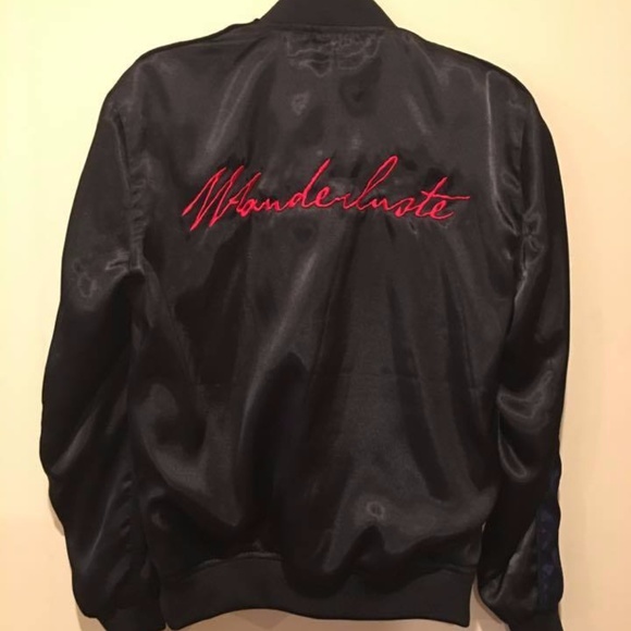 Wanderluste Night Rider Satin Bomber - Picture 1 of 6