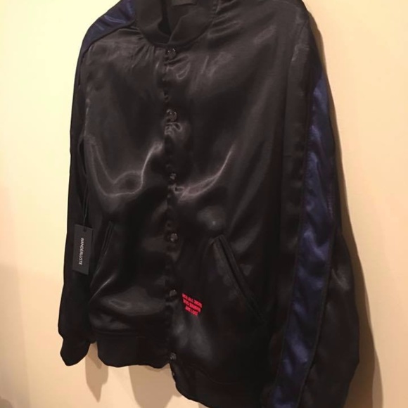 Wanderluste Night Rider Satin Bomber - Picture 6 of 6