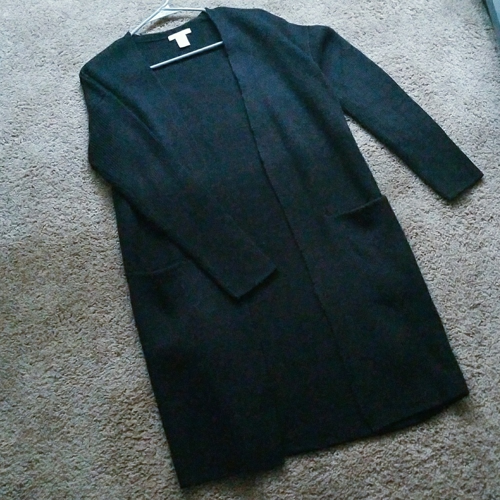 Long Black Cardigan