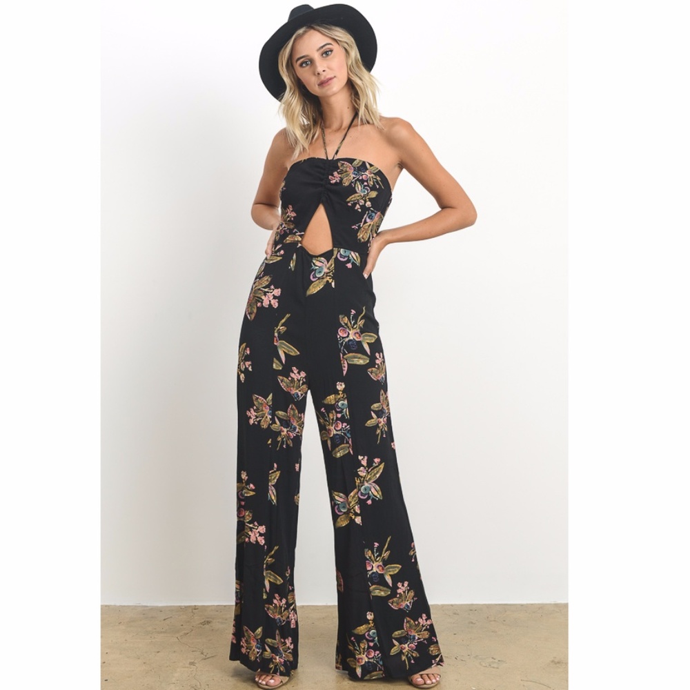 NEW Floral Printed Off Shoulder Jumpsuit