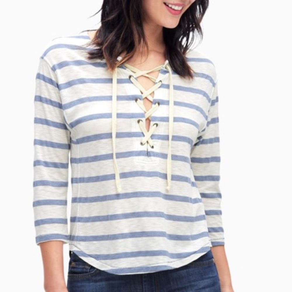 NEW $90 Splendid S Cliffbrook Melange Stripe Top