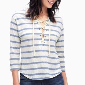 NEW $90 Splendid S Cliffbrook Melange Stripe Top