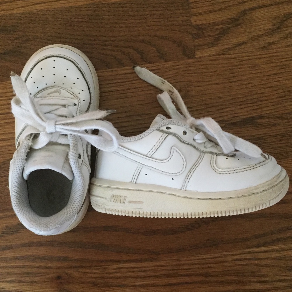 White toddler Nikes