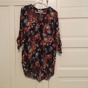 Floral print top