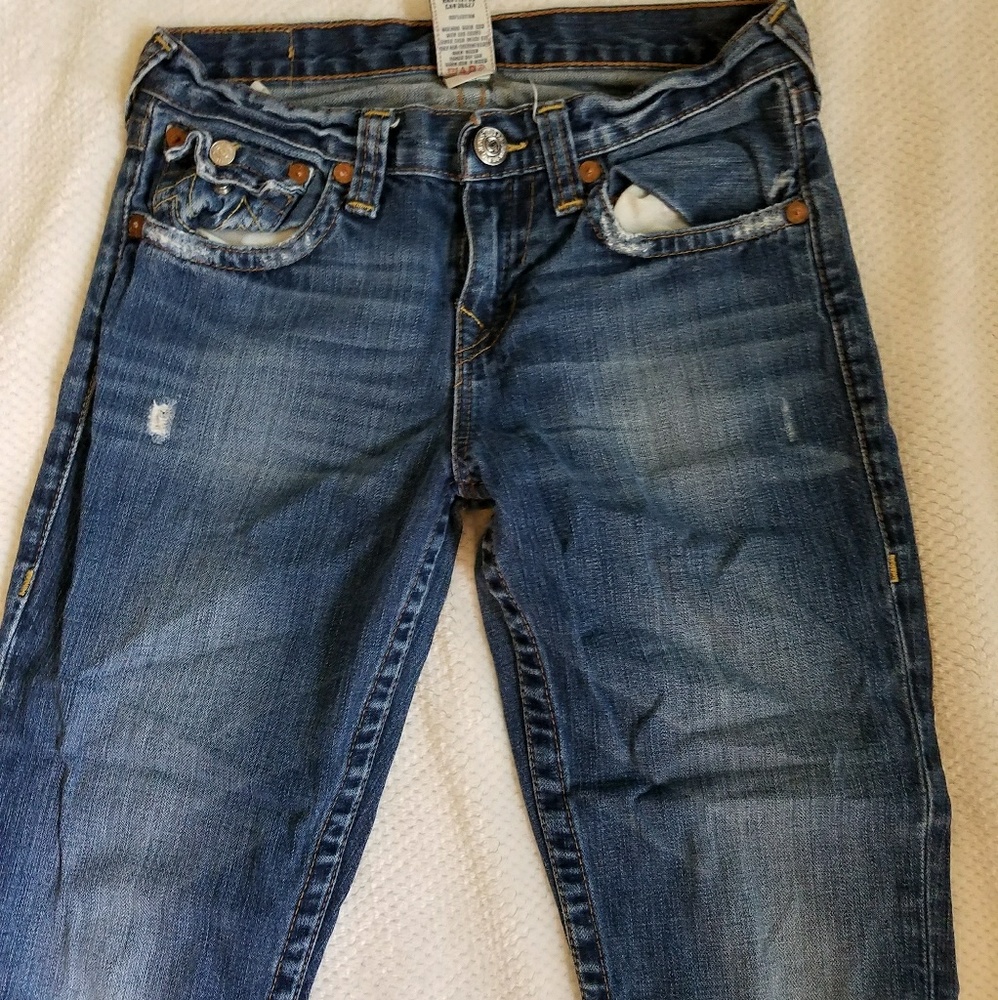 True Religion Girls Sz 14 Boot Cut Jeans