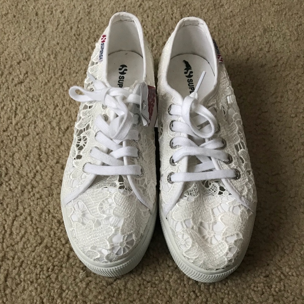 White Lace Superga