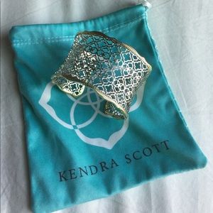 Kendra Scott -Candice Gold Cuff In Silver Filigree