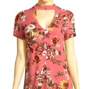 Ana choker tee floral