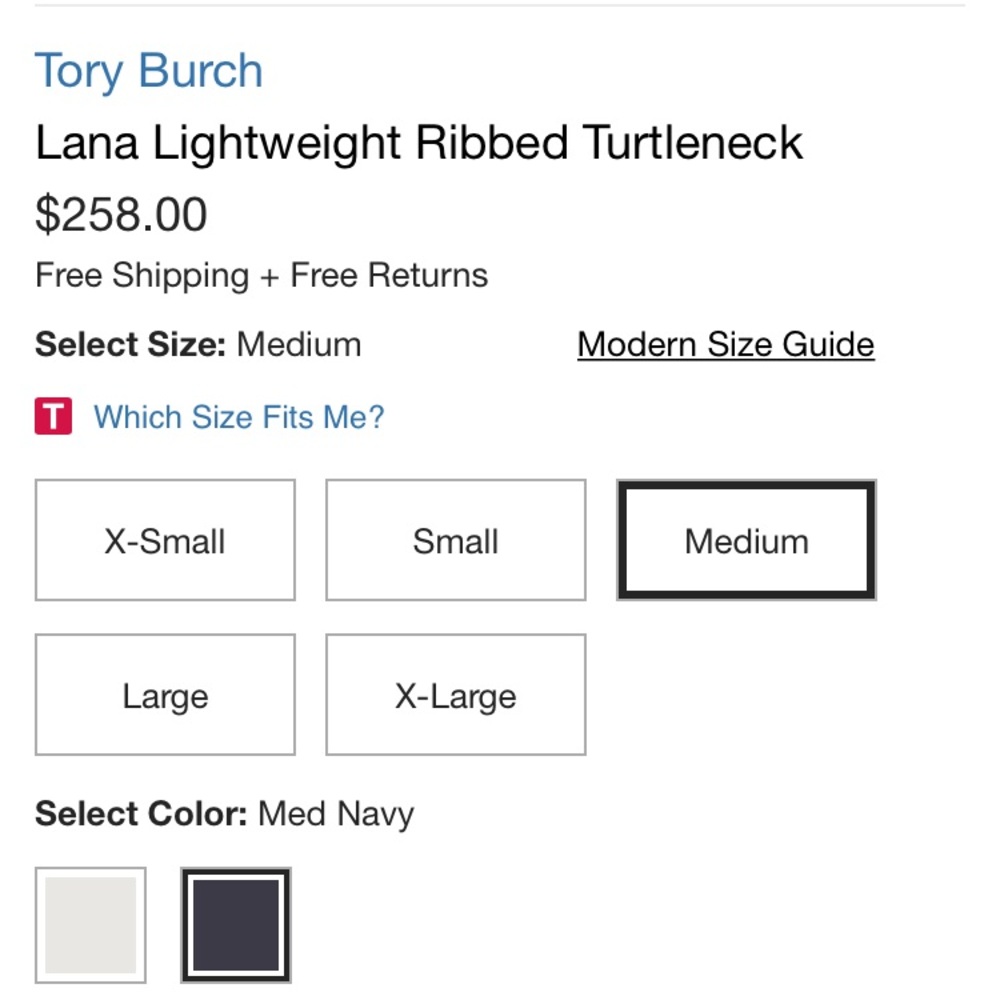 Tory Burch Lana Lightweight Ribbed Turtleneck!