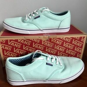 7.5 Vans Mint Green