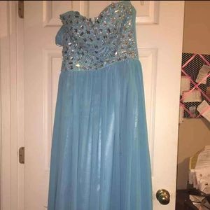 Light blue prom dress